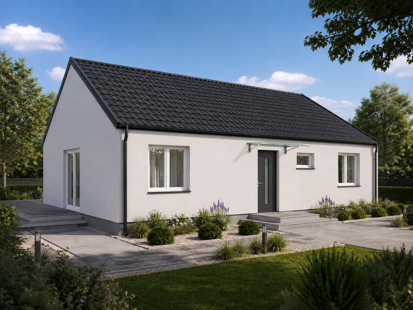 100 m², układ Elastyczny, dach dwuspadowy