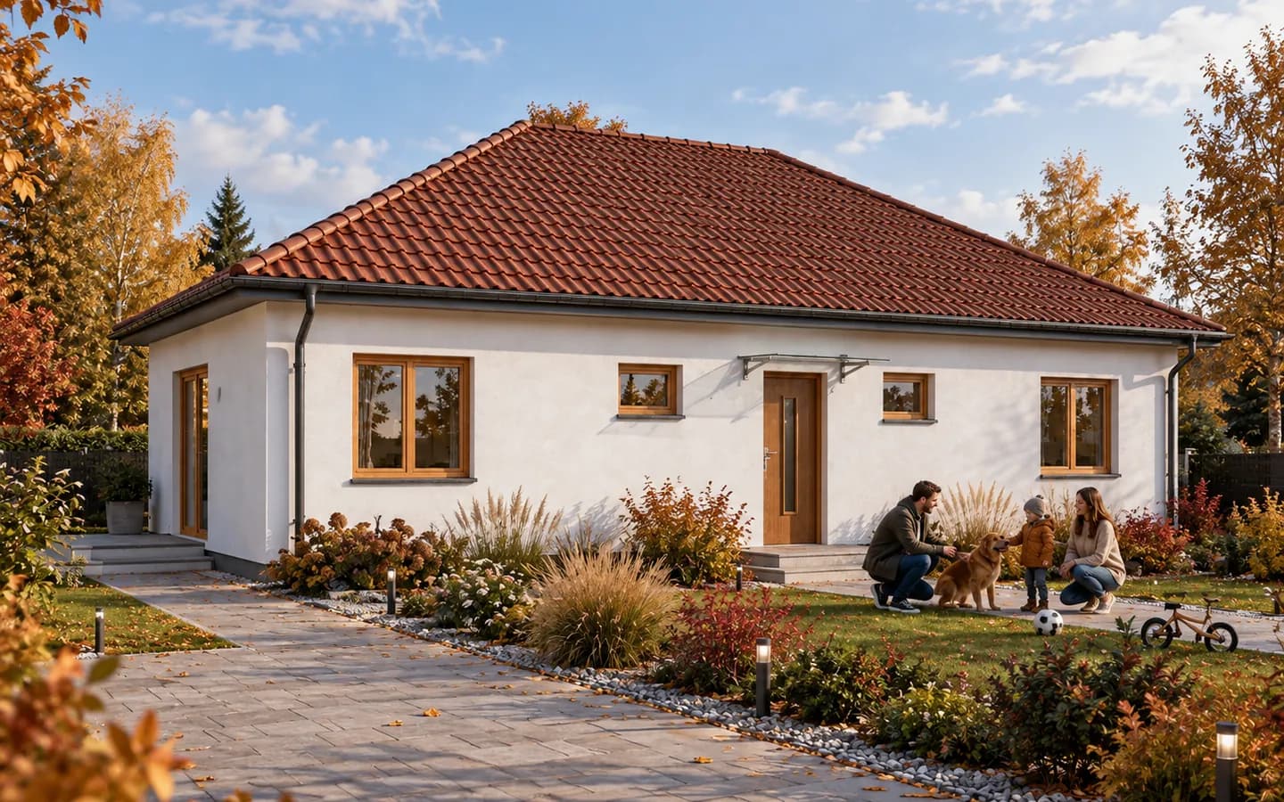 110 m², układ Rodzinny, dach czterospadowy