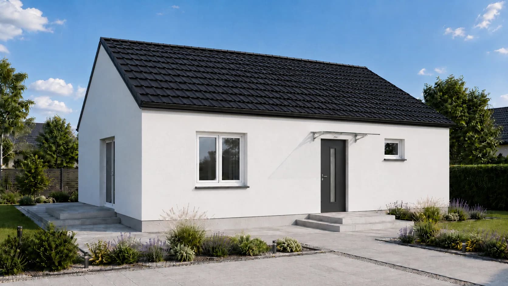 80 m², układ Elastyczny, dach dwuspadowy